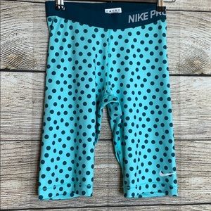 3/$20  Nike Pro Small polka dot Compression shorts